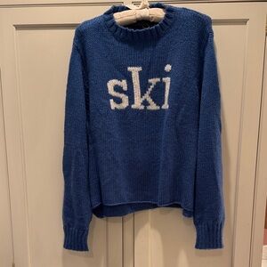 Wooden Ships Blue 'Ski' Crew Neck Sweater